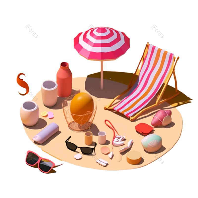 幸福图片,拖鞋元素,夏天PNG,度假免抠素材